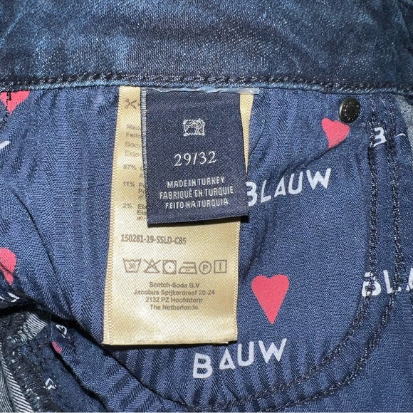 Scotch & Soda La Bohemienne Mid-Rise Skinny Jeans w/ Lace-Up Detail - Size 29/32 - Picture 9 of 14